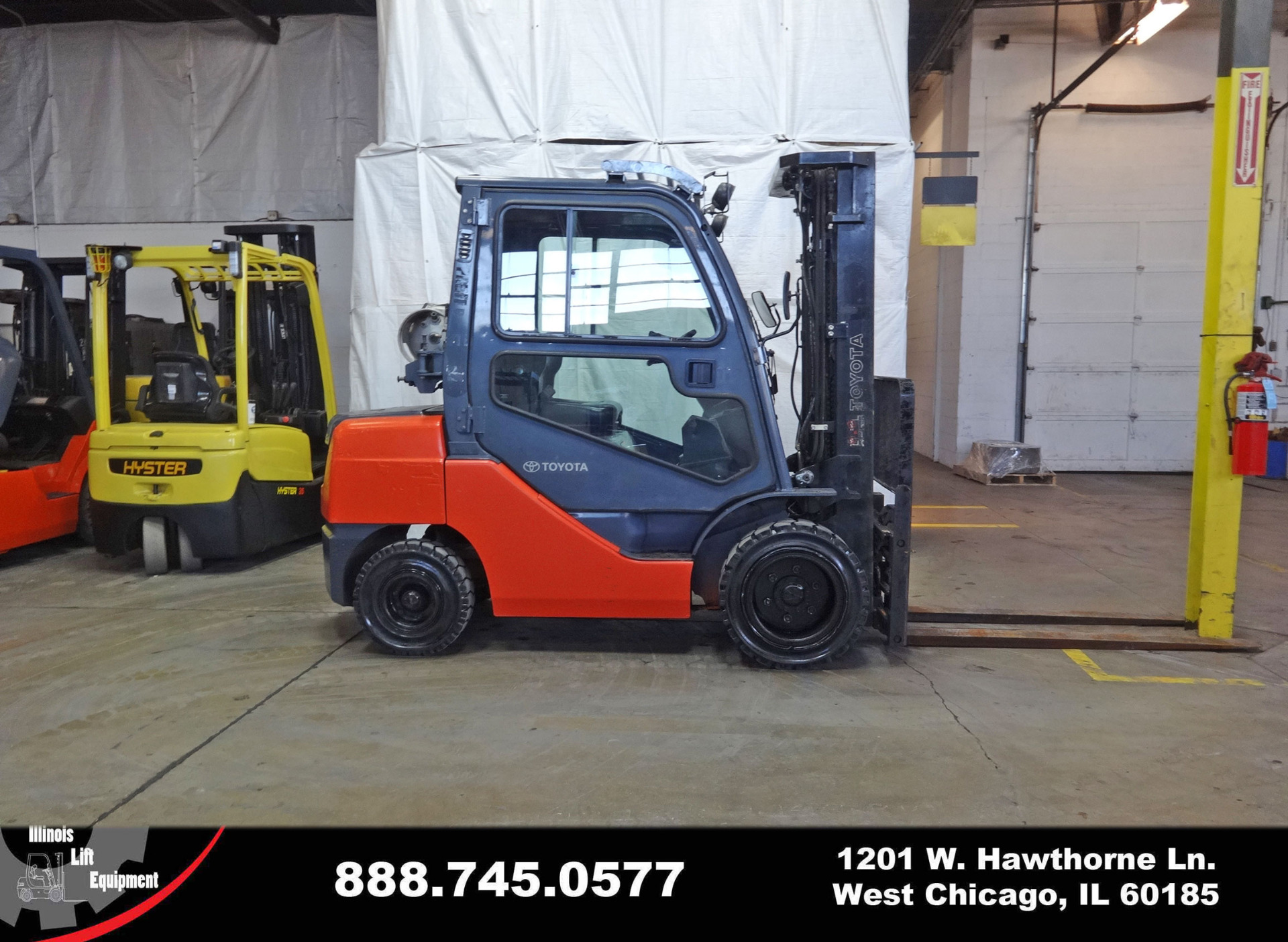 2012 Toyota 8FGU30 Forklift on Sale in Connecticut